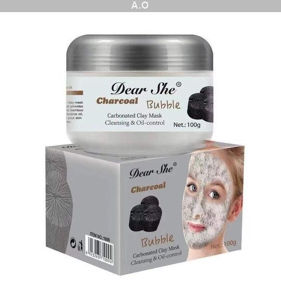 Clay Bubble Facial Mask Dear She Bubble Charcoal 100g